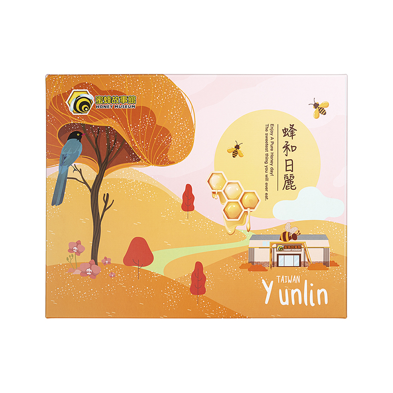 [蜜蜂故事館] 蜂蜜奶油酥餅餅禮盒-日和太陽組, , large