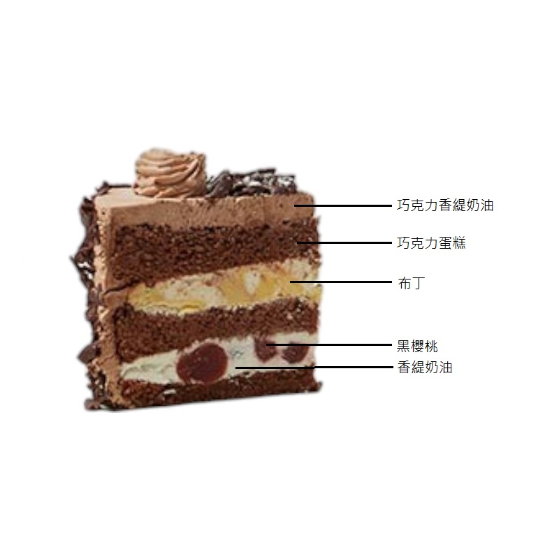 6 chocolate cherry Black Forest cake, , large