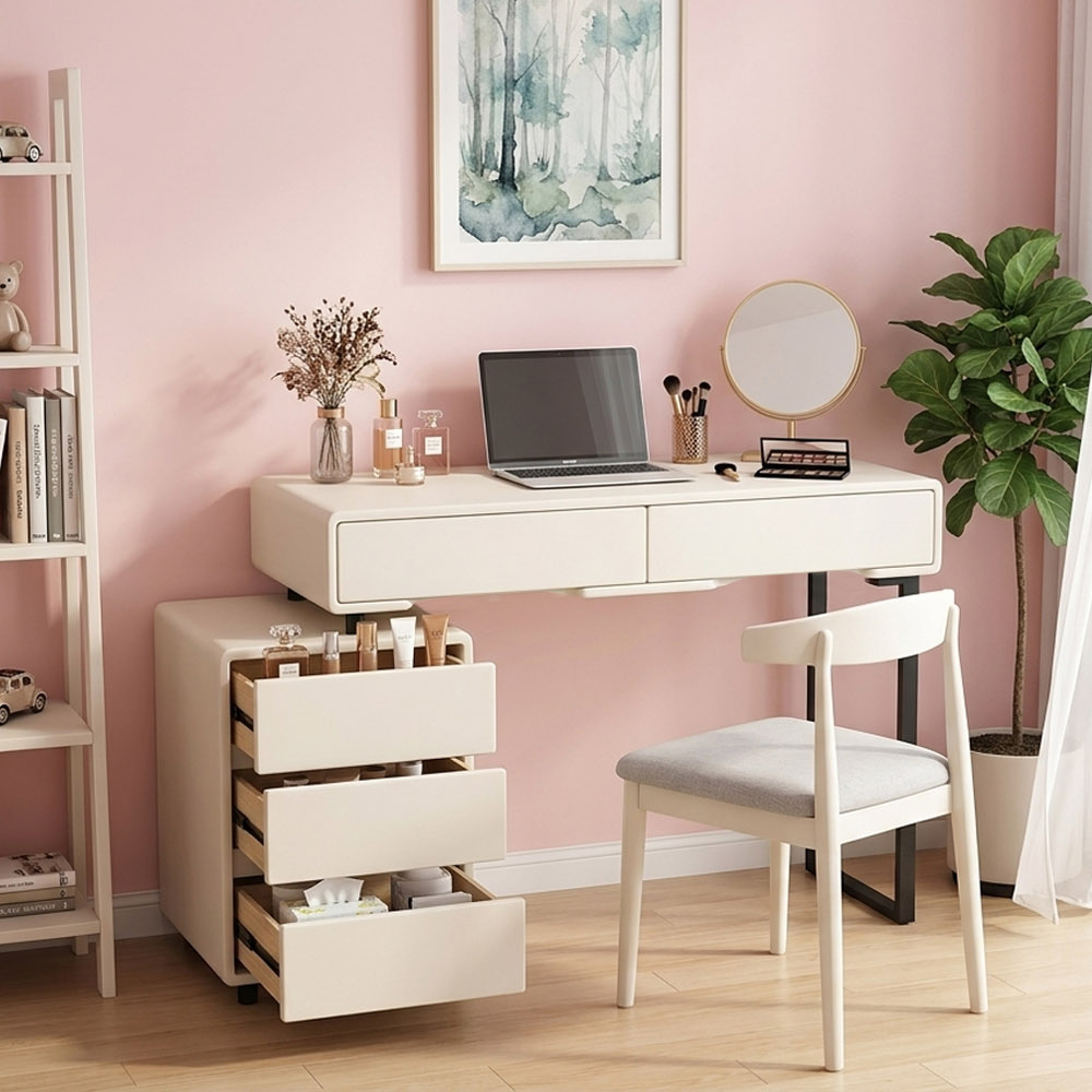 【AOTTO】現代簡約伸縮化妝台化妝桌/梳妝台/收納櫃(FT-019), , large