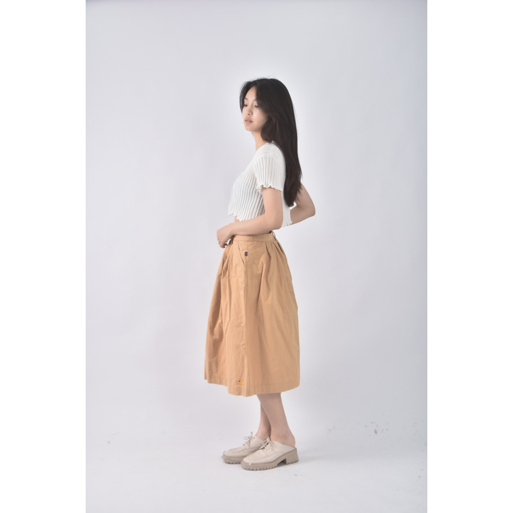 (L) american bluedeer卡其棕色長裙二手衣, , large