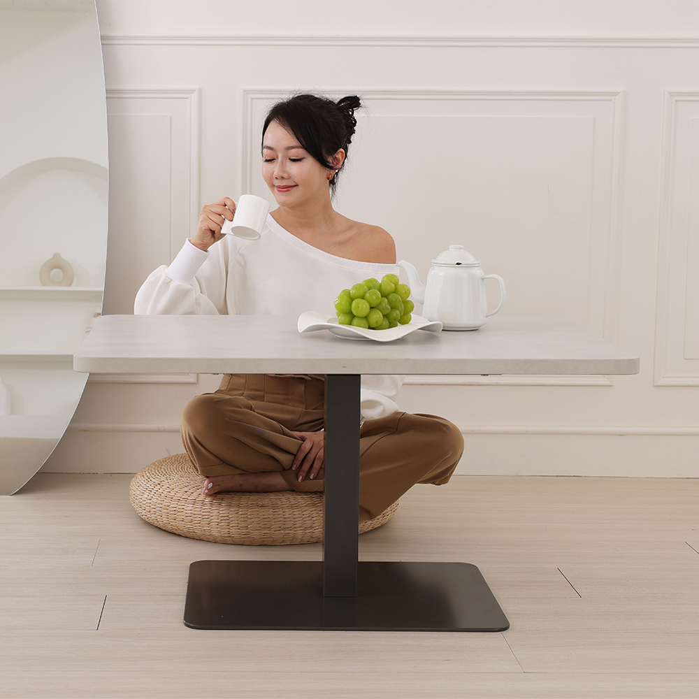 [KAKU] Pneumatic Height Adjustable Coffee Table, 松露棕, large