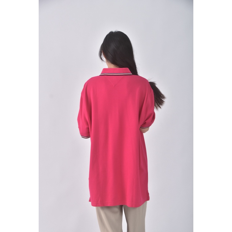 (XL) tommy hilfiger質感棉質粉色短袖上衣二手衣, , large