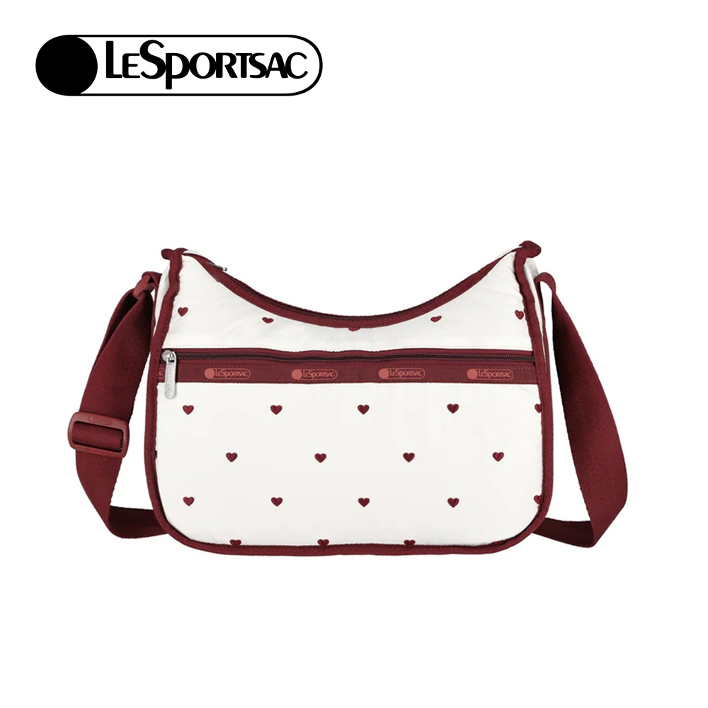 |快速出貨|Lesportsac Classic Hobo 經典斜背包/ 莓果心刺繡, , large