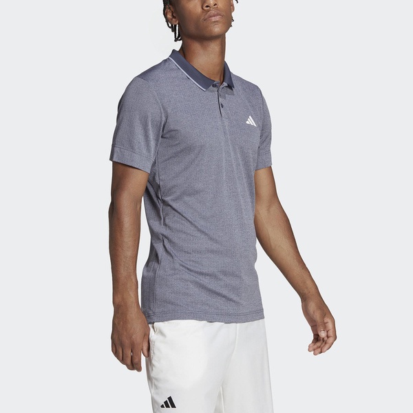 Adidas T Freelift Polo 男 POLO衫 短袖 上衣 亞洲版 網球 訓練 灰藍 [HS3315], , large