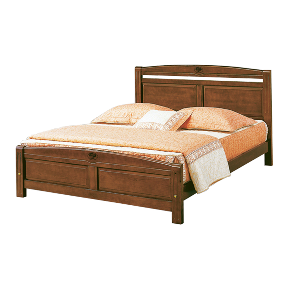 【唯熙傢俱】安克拉胡桃色5尺雙人床