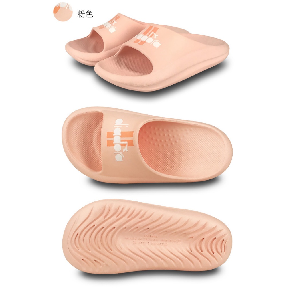 DIADORA迪亞多那 MIT童趣厚底拖鞋 童拖鞋 童鞋 台灣製造 緩震 Q彈 舒壓 人體工學 防滑 黑 寶藍 粉 藍, , large