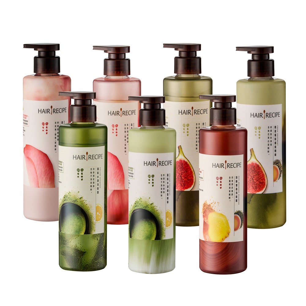 【Hair Recipe髮的食譜】新版洗髮露/潤髮乳510ml 兩入組 (柚子清茶/薑根清茶/無花果白茶/玫瑰蜜香茶)任選 公司貨, , large