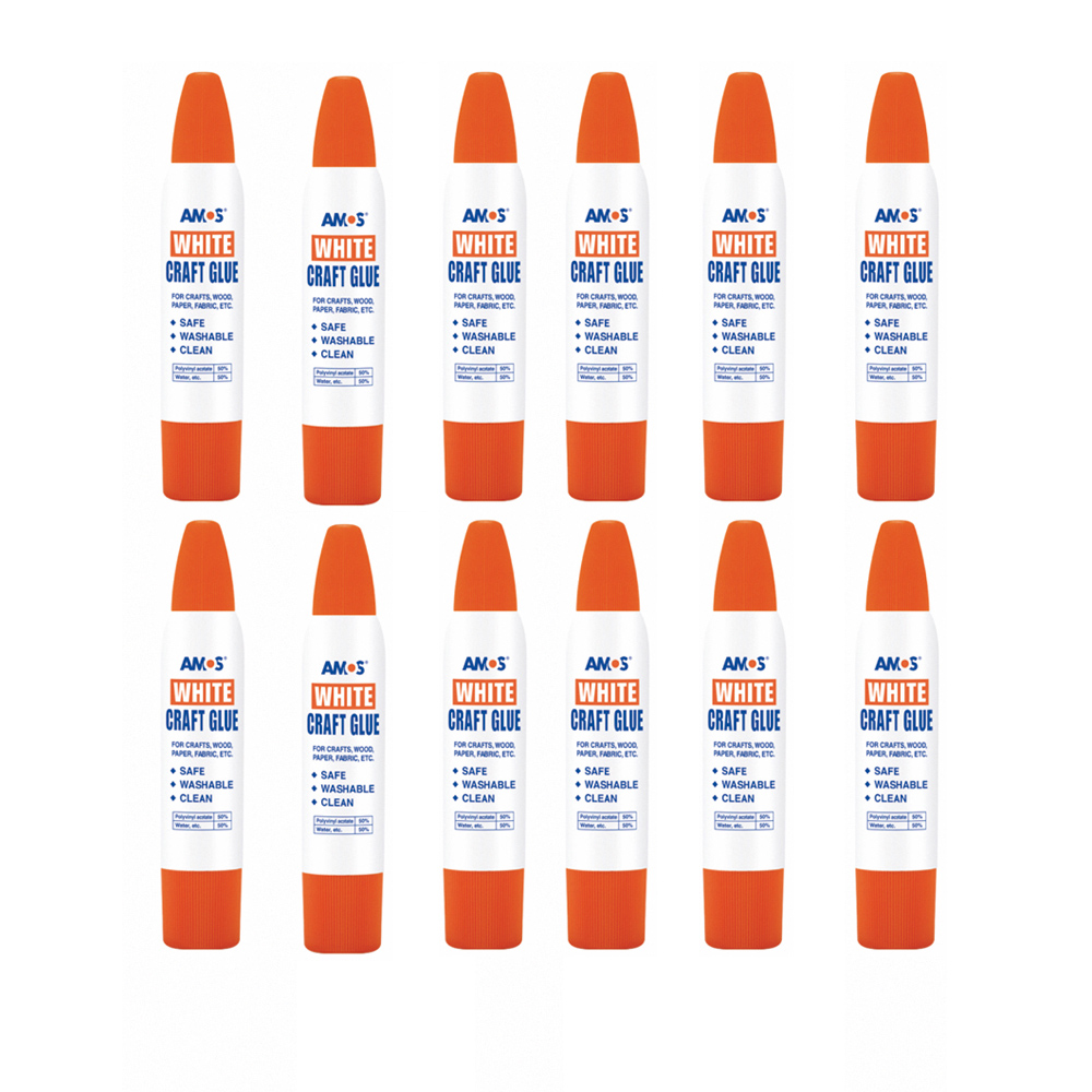 【韓國AMOS】雙頭白膠34mlx12支裝/盒, , large