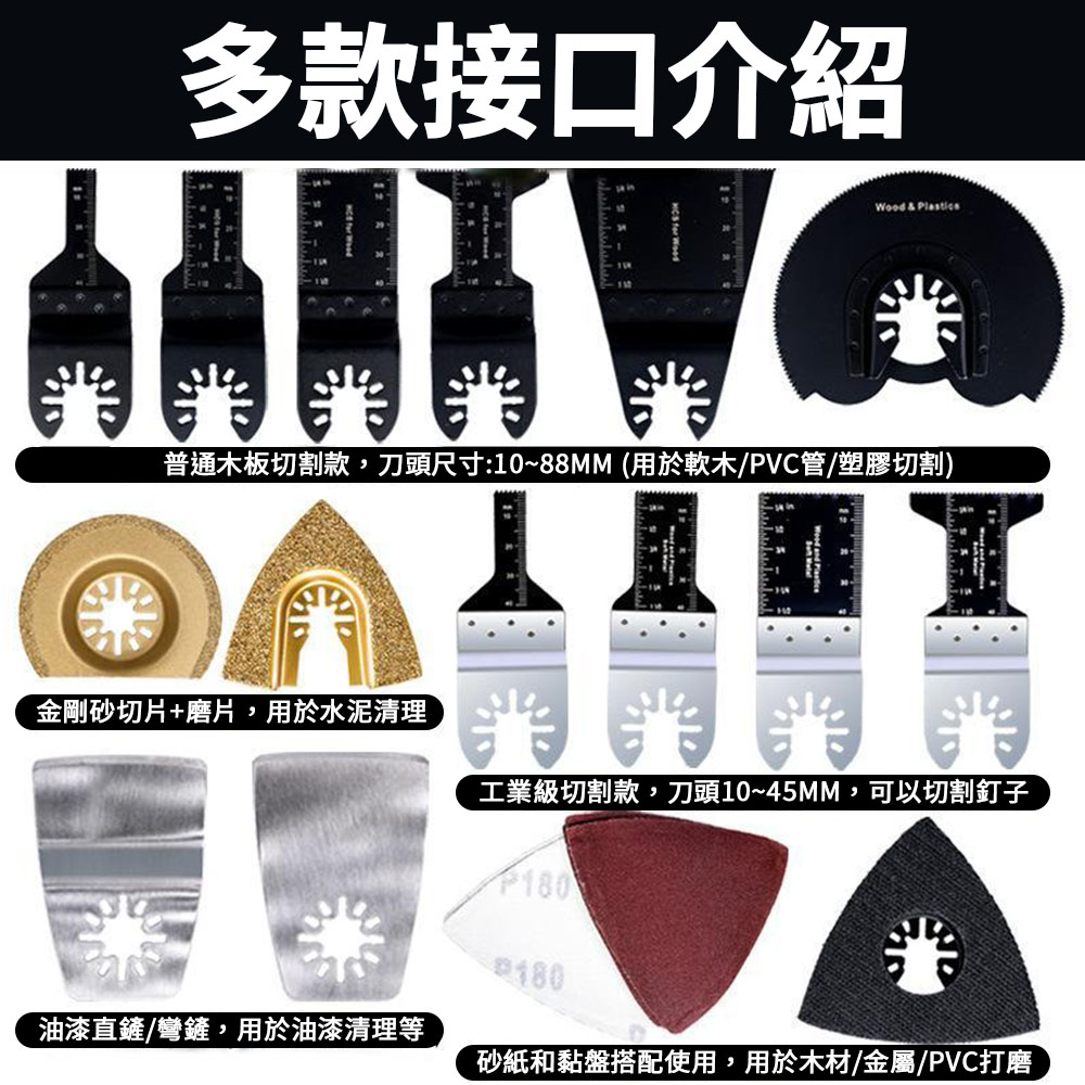 角磨機/配件/萬用寶鋸片工業級切割45mm雙金屬, , large