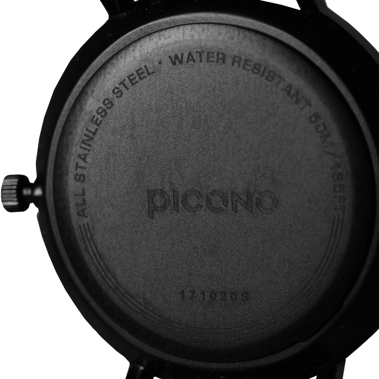 【PICONO】Siempre minimalist black and white leather strap couple watch-Black&White / SI-11201, , large