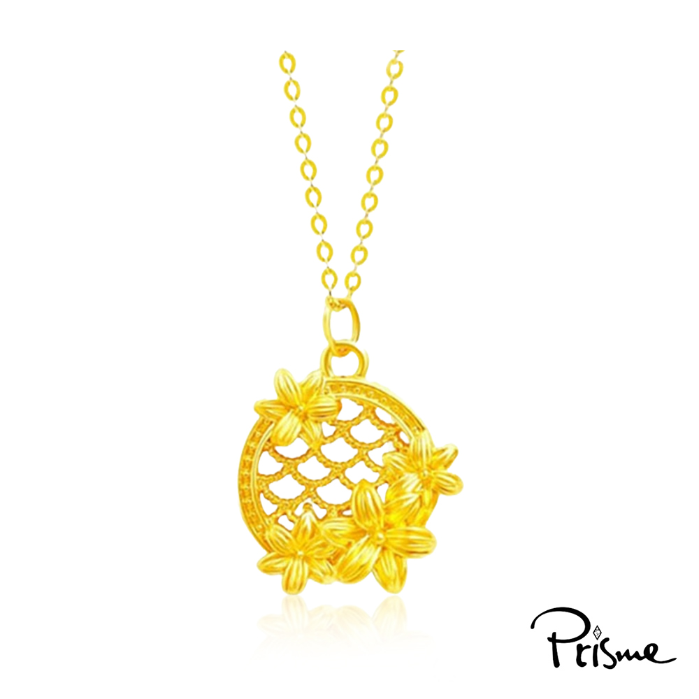 【Prisme Gold】黃金項鍊 捕夢網 鍊墜項鍊 (金重：約0.08錢±0.03), , large
