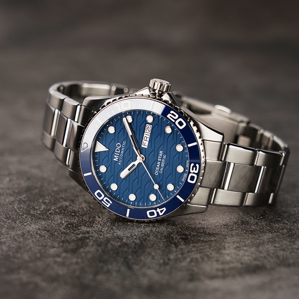 MIDO 美度 Ocean Star 200C 海洋之星陶瓷潛水錶-藍/42.5mm M0424301104100, , large