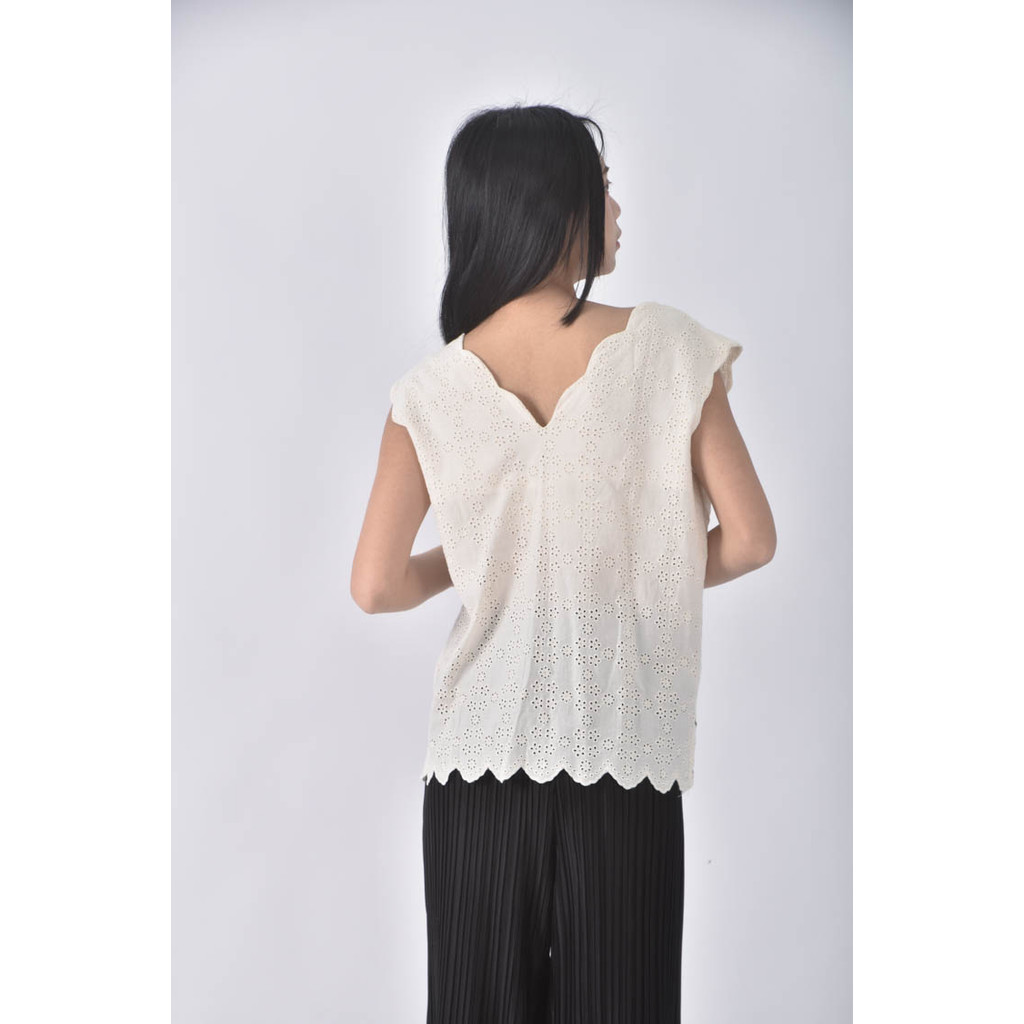 (M) 背心白色上衣二手衣, , large