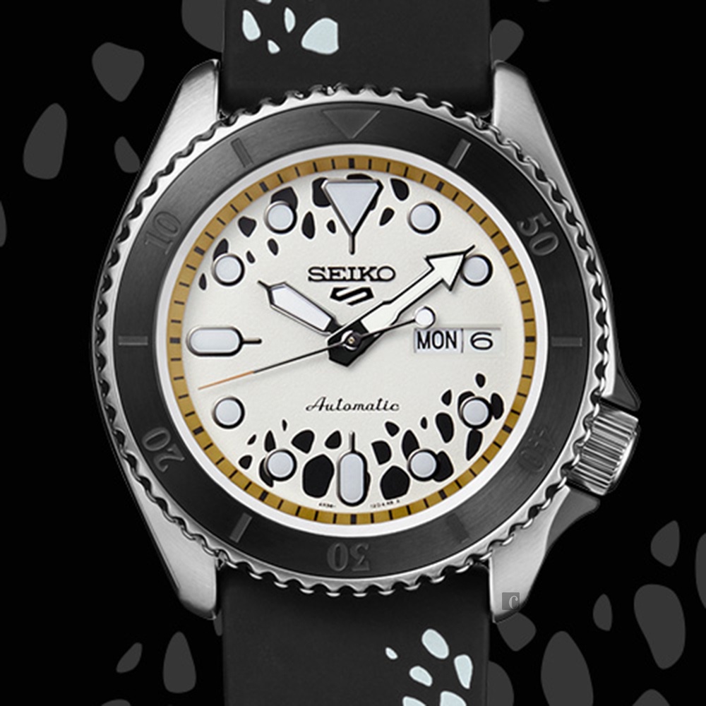 SEIKO 精工 5 Sports X One Piece 航海王 羅 聯名限量機械錶 SRPH63K1, , large