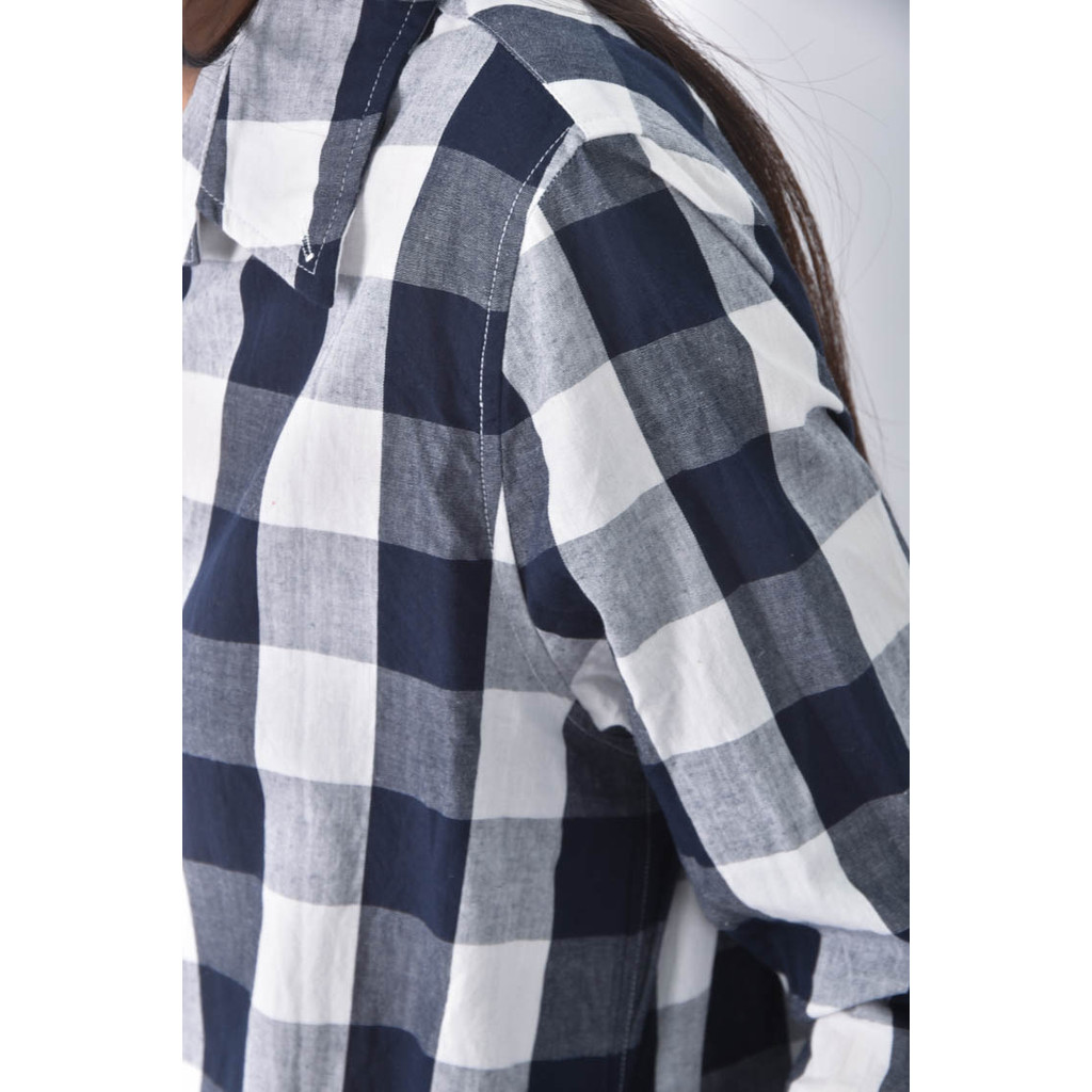 (XL) reconfort長版藍色襯衫上衣二手衣, , large