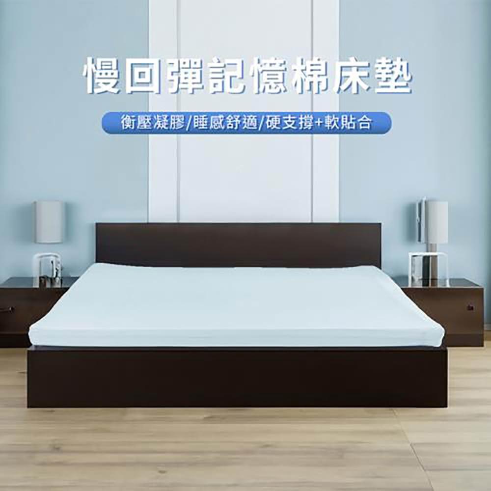 HABABY Huan'an Home Furnishings 10cm Thick Cooling Memory Foam Mattress, 188*90cm Standard Single Size (Blue Crystal Memory, Slow Rebound, Breathable), , large