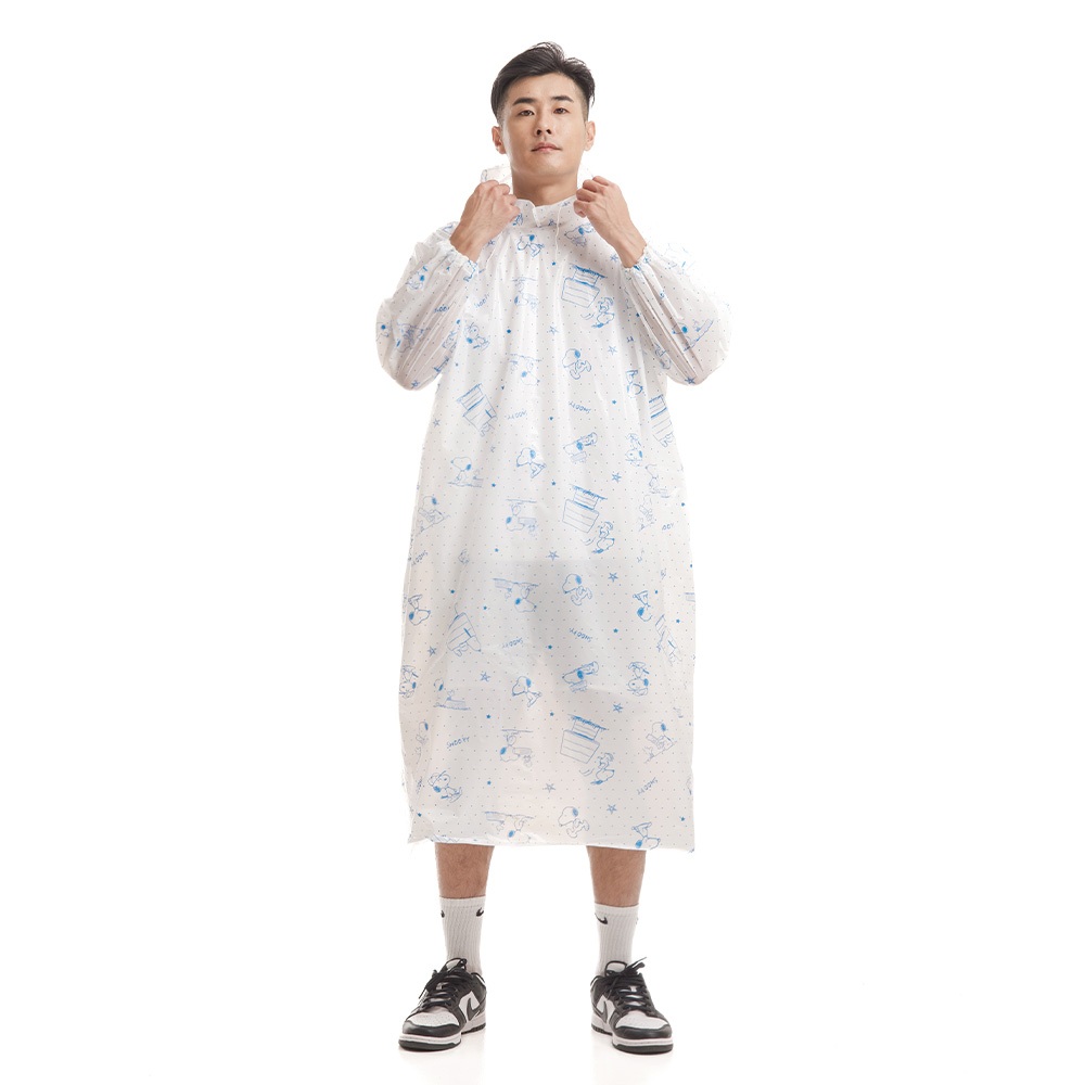 SNOOPY Children's Lightweight Raincoat Non-stick design Full Plate pattern is in a good mood, , large