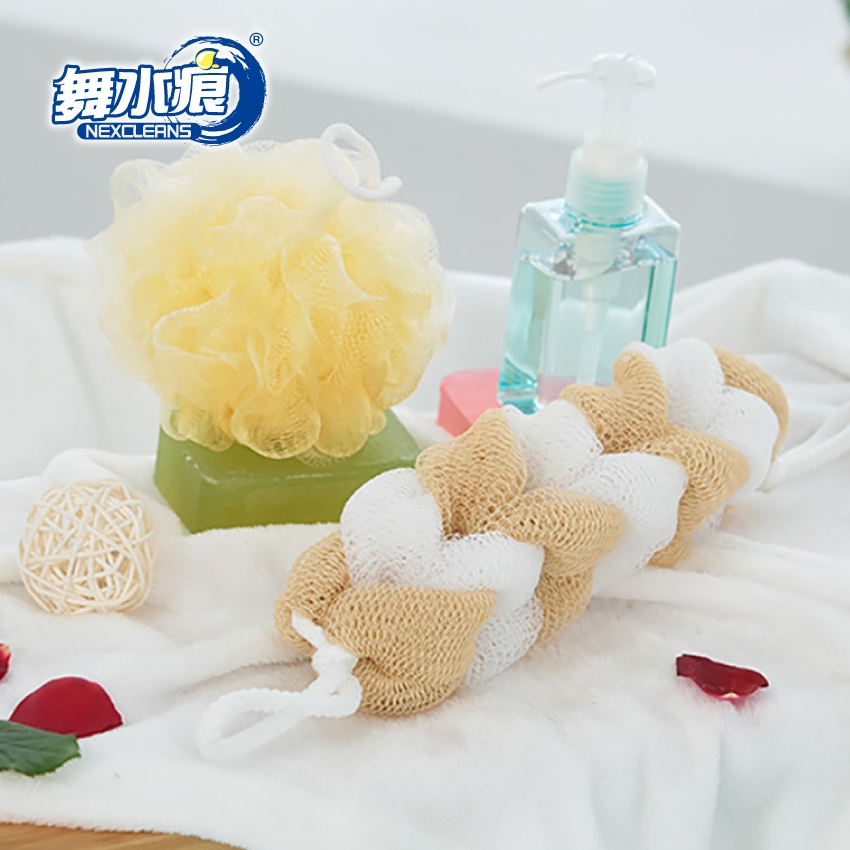 【搖滾雞】RT-B9202 沐浴用品組(沐浴巾+沐浴球) **顏色隨機出貨**, , large