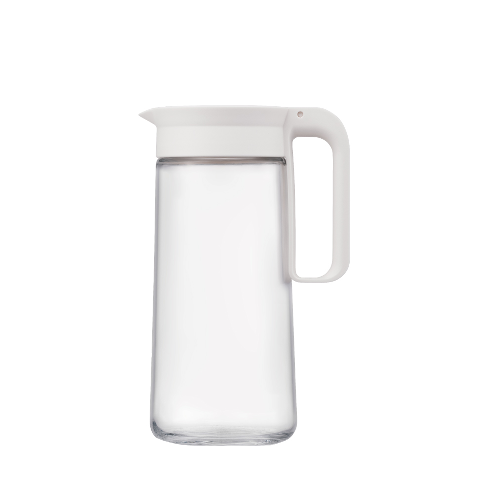 LL Glass Handle Jug 1.3L, 白色, large