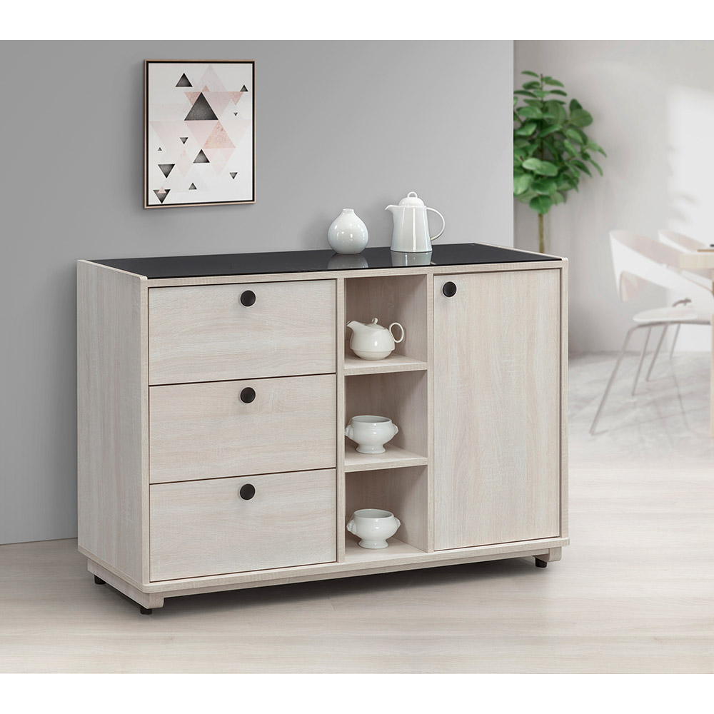 【唯熙傢俱】伊格鋼刷白４尺餐櫃, , large