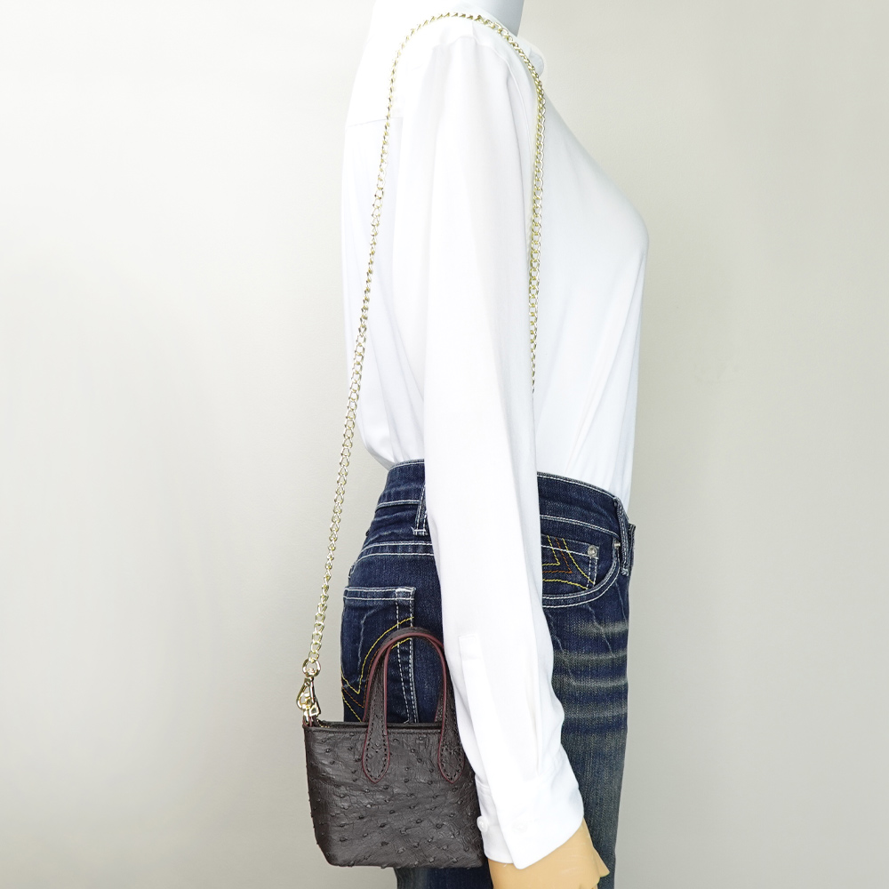 【M2nd】Ostrich Mini Tote, , large