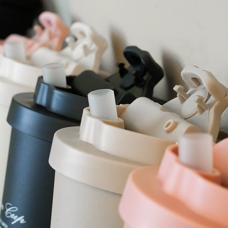 GREEN CUP 芊杯304不鏽鋼陶瓷手提直吸飲兩用保溫杯-莫蘭迪灰-850ml, , large