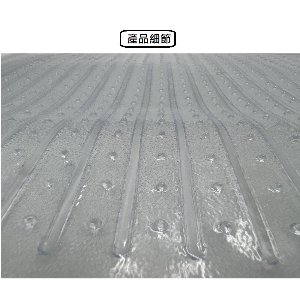 【Universal, Cuttable】4-Piece Transparent Floor Mat (Car Floor Mat), , large