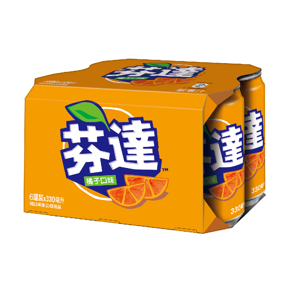 芬達橘子汽水330ml, , large