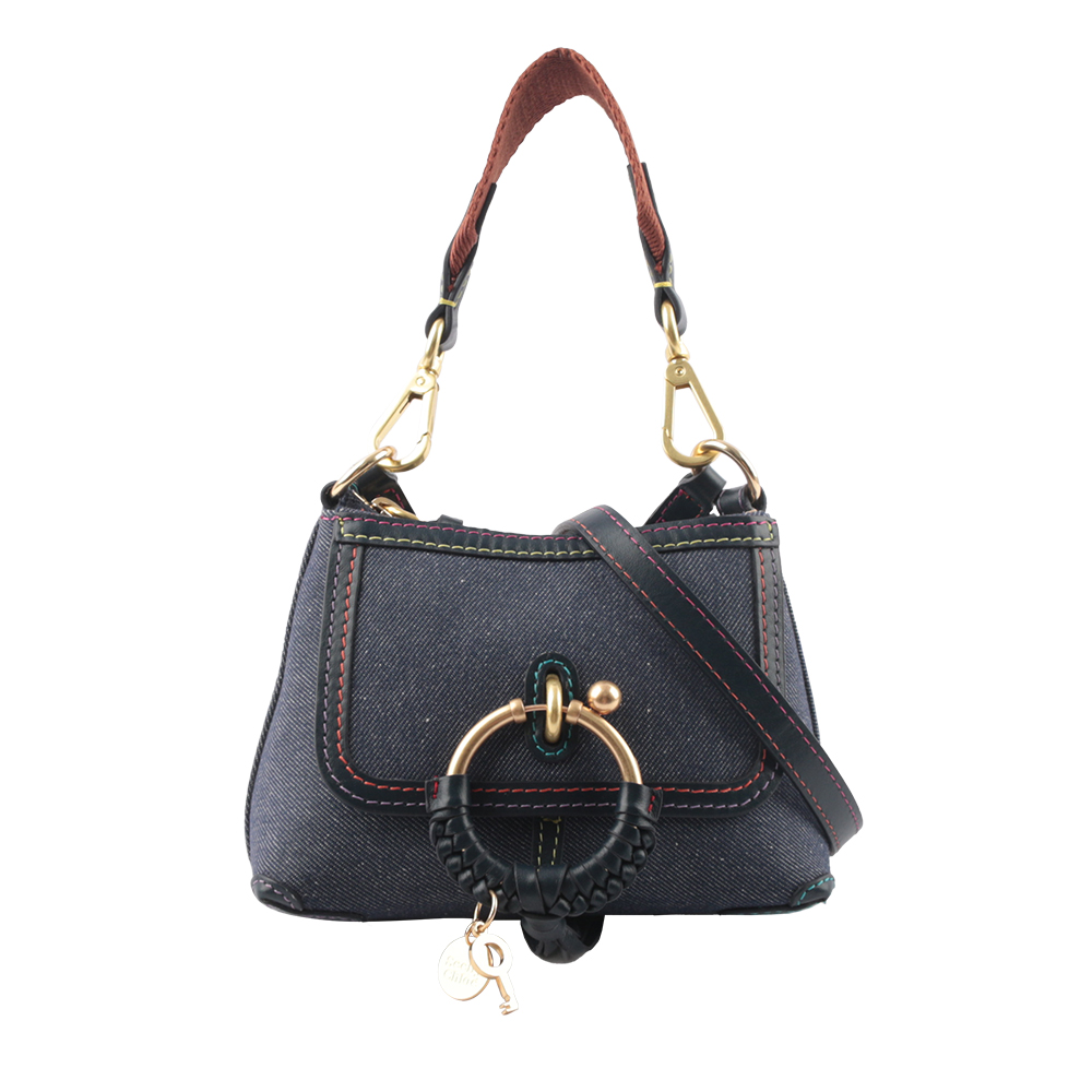 SEE BY CHLOE JOAN MINI 牛仔布肩背/斜背包/單寧藍, , large