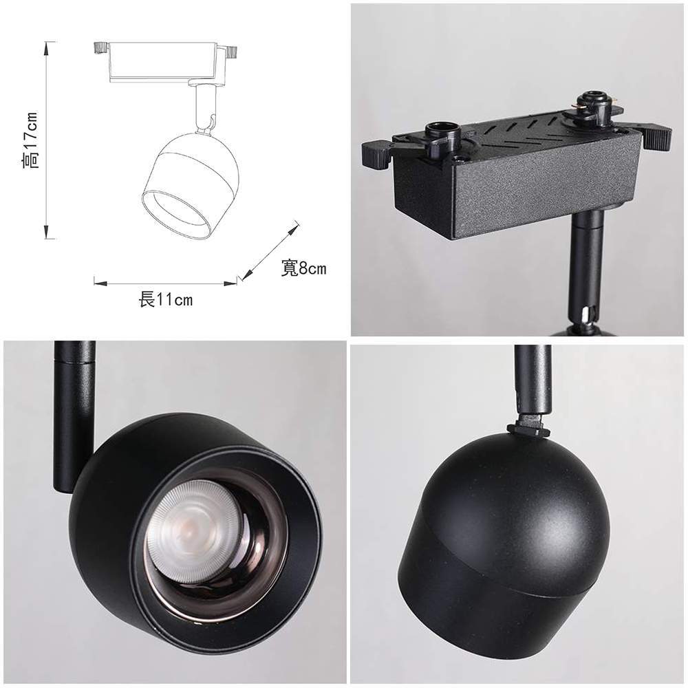 【卡米達】15W LED 軌道燈 自然光(CA1924BK-4000K), , large