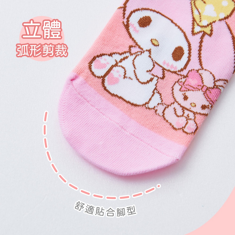 Sanrio 三麗鷗美樂蒂直版襪 My Melody兒童短襪 台灣製童襪 MM-A538【旺達棉品】, , large