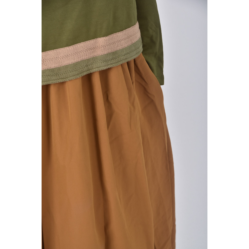 (L) bo bo假兩件式綠色洋裝二手衣, , large