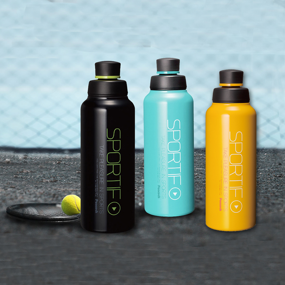 【日本孔雀Peacock】運動暢快直飲不鏽鋼保溫杯800ML-掛勾孔設計(旋蓋直飲口)-任選色, , large