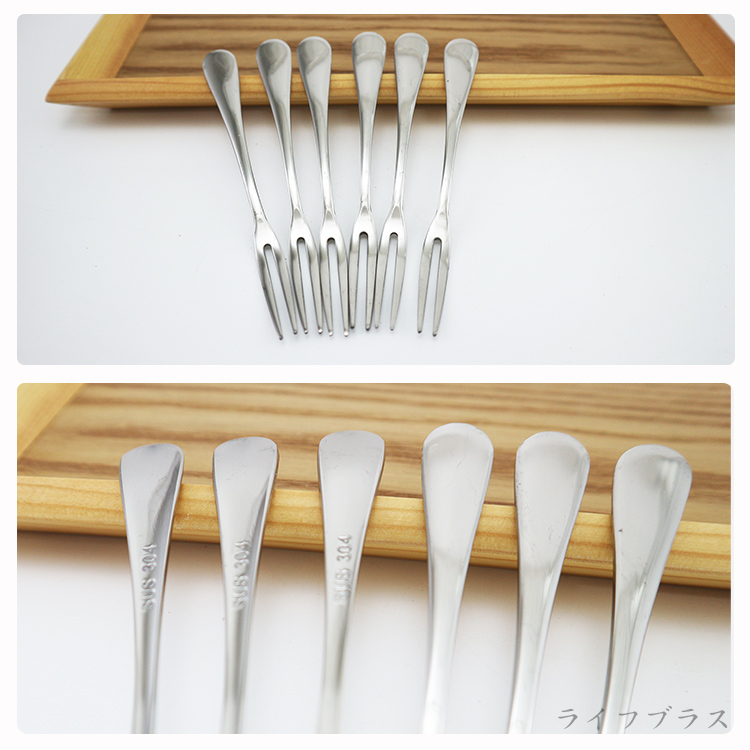 KIYODO 304不鏽鋼點心叉-6入x3組, , large