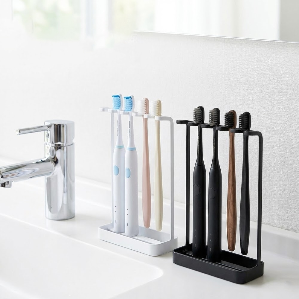 【上手家居】立式牙刷架-白色(牙刷置物架/電動牙刷架/牙刷收納/牙刷座), , large