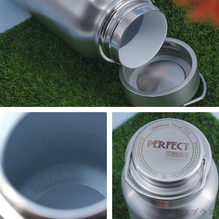 PLUS PERFECT晶鑽316不鏽鋼陶瓷保溫瓶-600ml-1入, , large