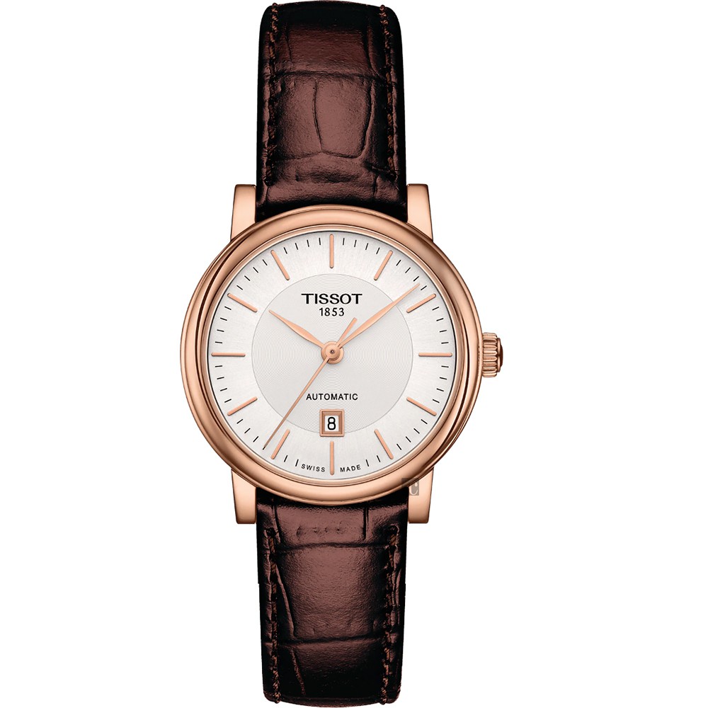 TISSOT天梭 Carson 經典機械女錶-30mm  T1222073603100, , large