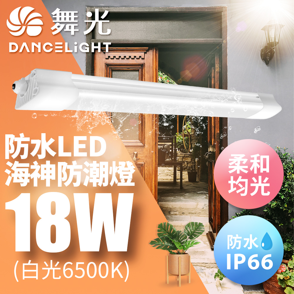 DanceLight舞光 2呎 18W LED海神防潮燈 IP66防水 戶外燈具(白光), , large