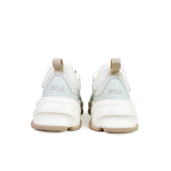 Kixpress-Fila Fantacy 女 運動休閒鞋 老爹鞋 復古 厚底 舒適 穿搭 米 淺綠 [5-C304Z-671], , large