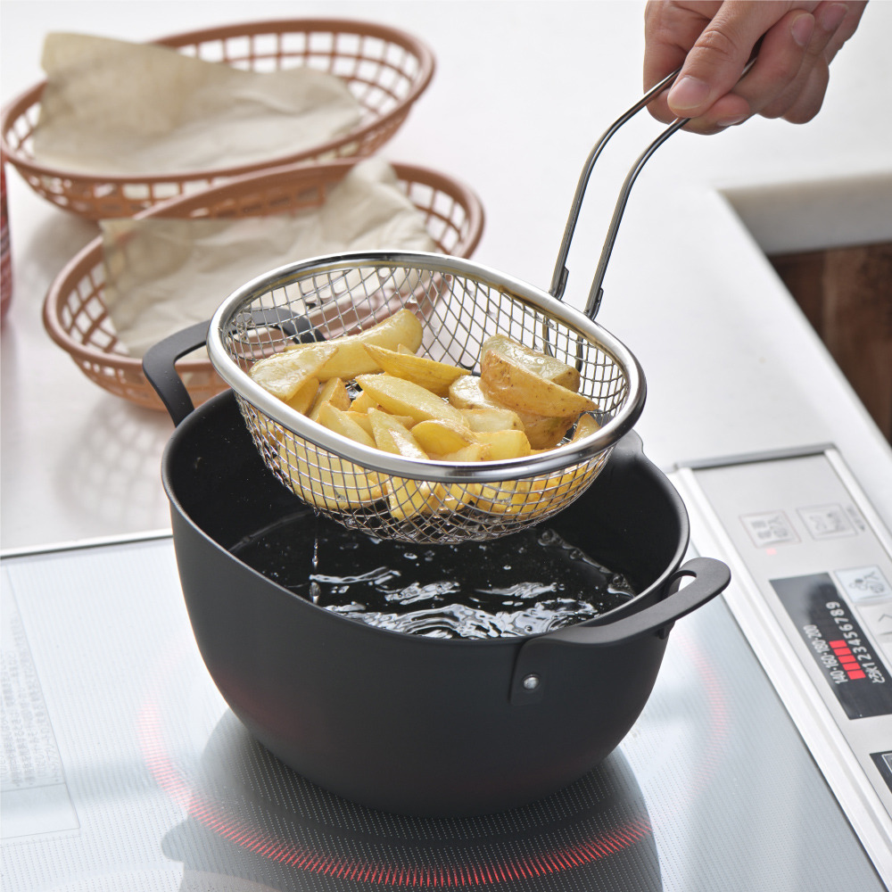 【YOSHIKAWA吉川】aikata日本不鏽鋼炸物籃(限定PD3023油炸鍋專用) PD3028 日本製, , large