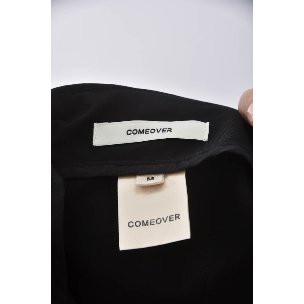 (2XL) comeover高腰寬版黑色短褲二手衣, , large