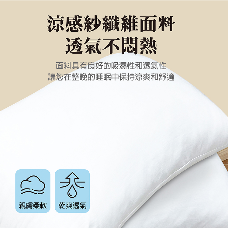 INDIAN 涼感抗菌防蚊舒眠枕(2顆), , large