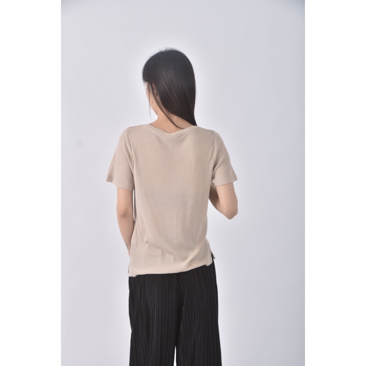 (S) pazzo杏色短袖上衣二手衣, , large