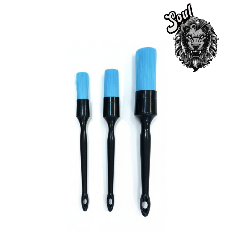 【Soul】VAP耐酸鹼細節刷 3支組 專業洗車工具 鋼圈刷 引擎室清潔 輪框刷 汽車美容 縫隙刷 細節刷, , large