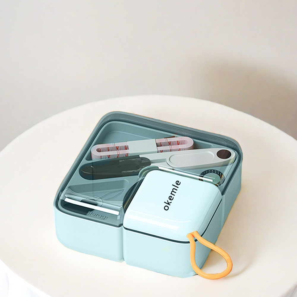 【上手家居】針線盒 淺綠色(針線/針線包/縫紉工具包/針線組/針線收納), , large