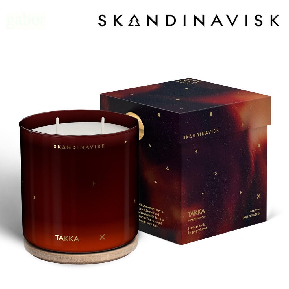 Skandinavisk 聖誕冬日限定 TAKKA 午夜餘溫 耶誕香氛蠟燭 400g, , large