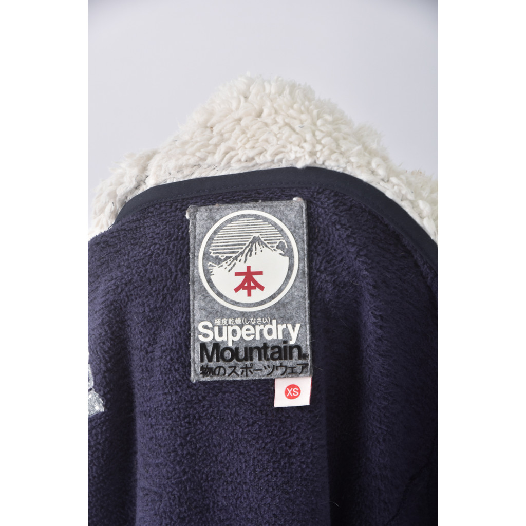 (S) superdry質感連帽藍色外套二手衣, , large
