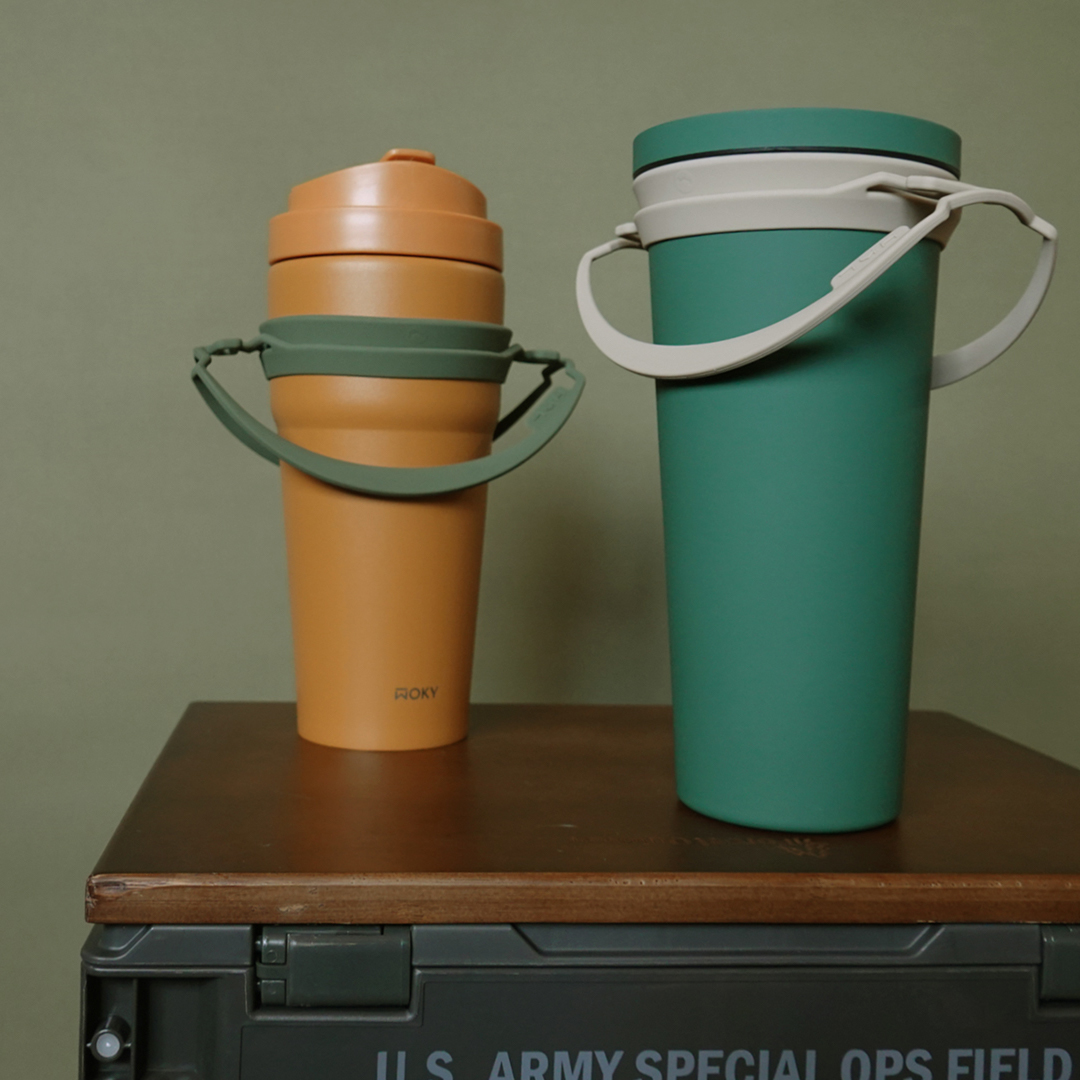 [HhL] Ling-Bei Plus-Cup carrier bag (Army Green), , large