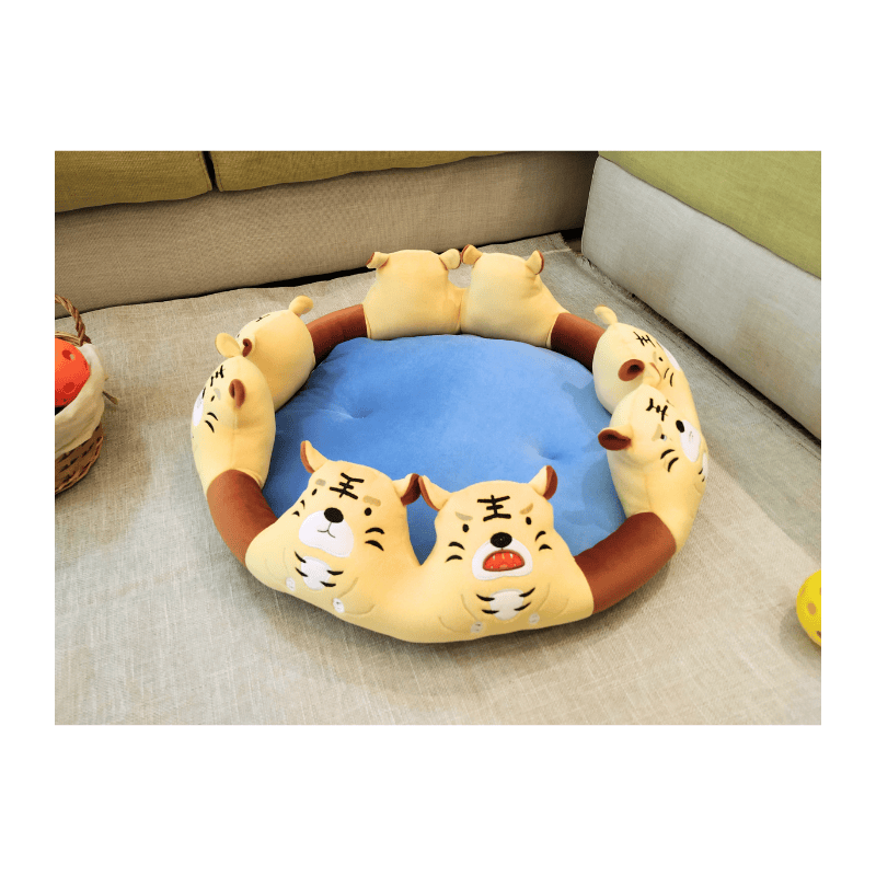 Pet bed with cute animal theme, , large