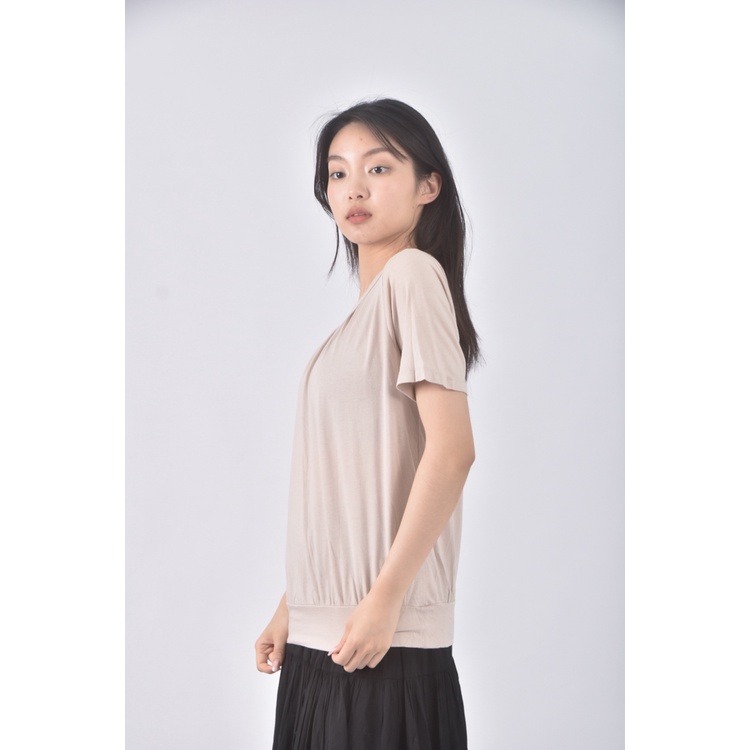 (S) lativ棉質杏色短袖上衣二手衣, , large